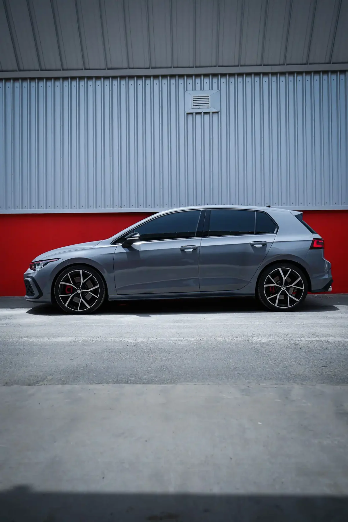 a picture of VOLKSWAGEN GOLF GTI available for rental in dubai with with side profile view