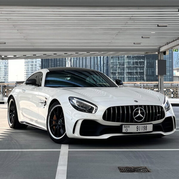 a picture of Mercedes AMG GTR with front view