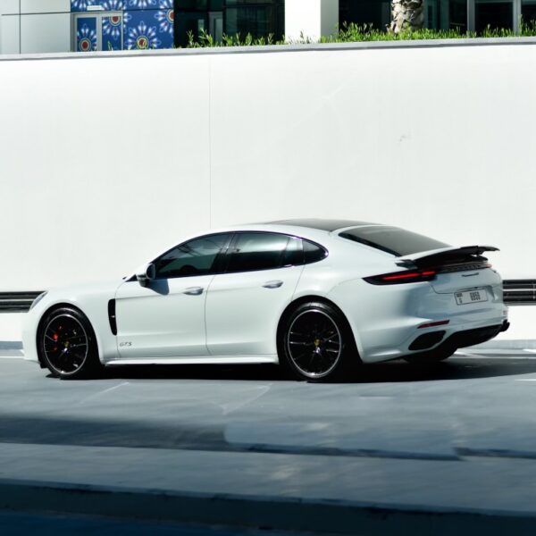 a picture of Porsche Panamera GTS with side profile view