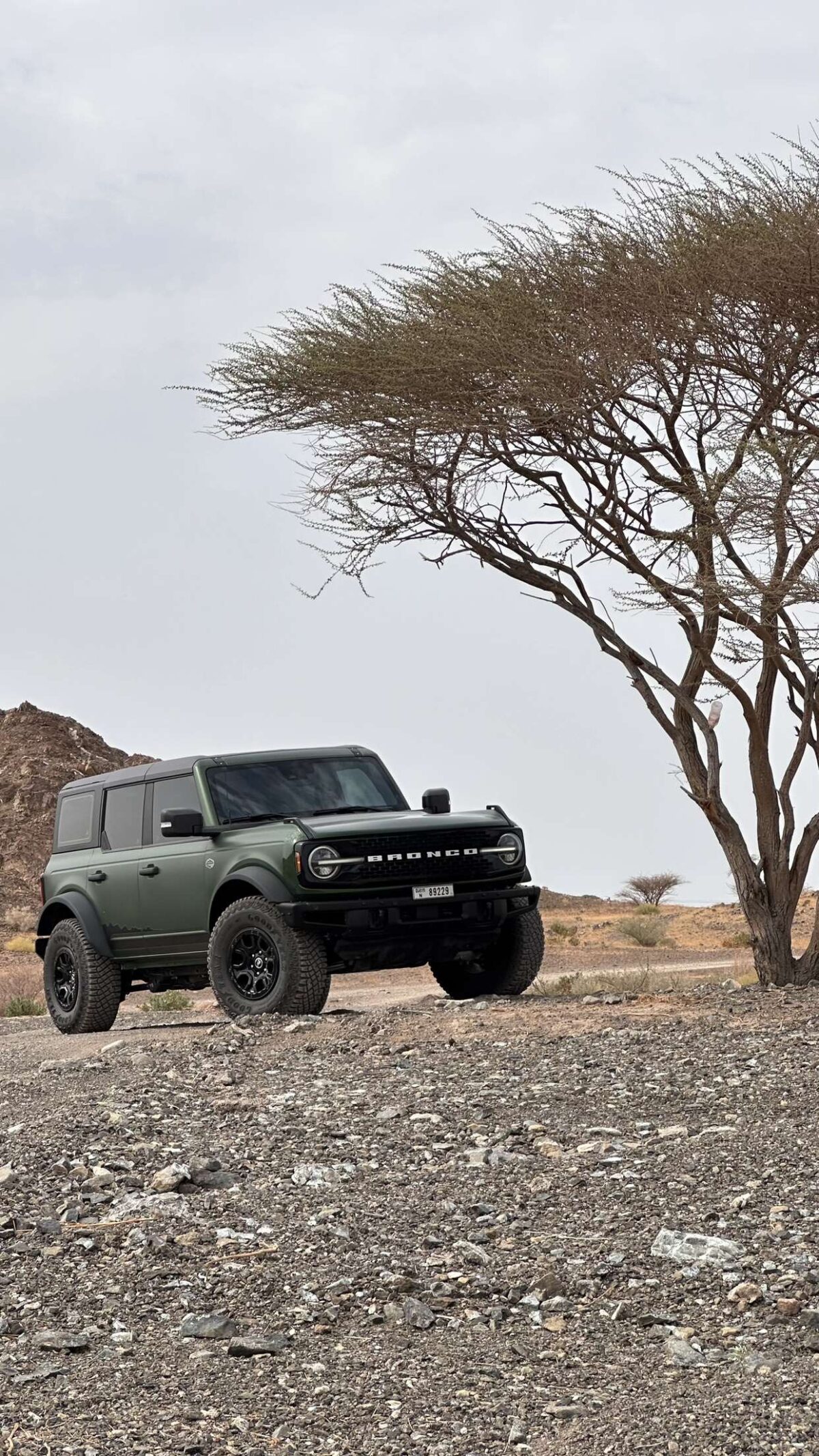 a picture of Ford Bronco with front side view