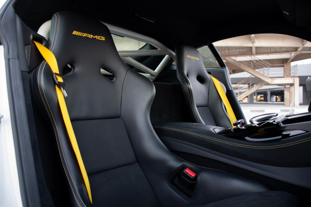 a picture of Mercedes AMG GTR with seats view