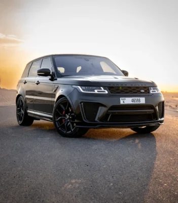 a photo of range rover svr with front drl view