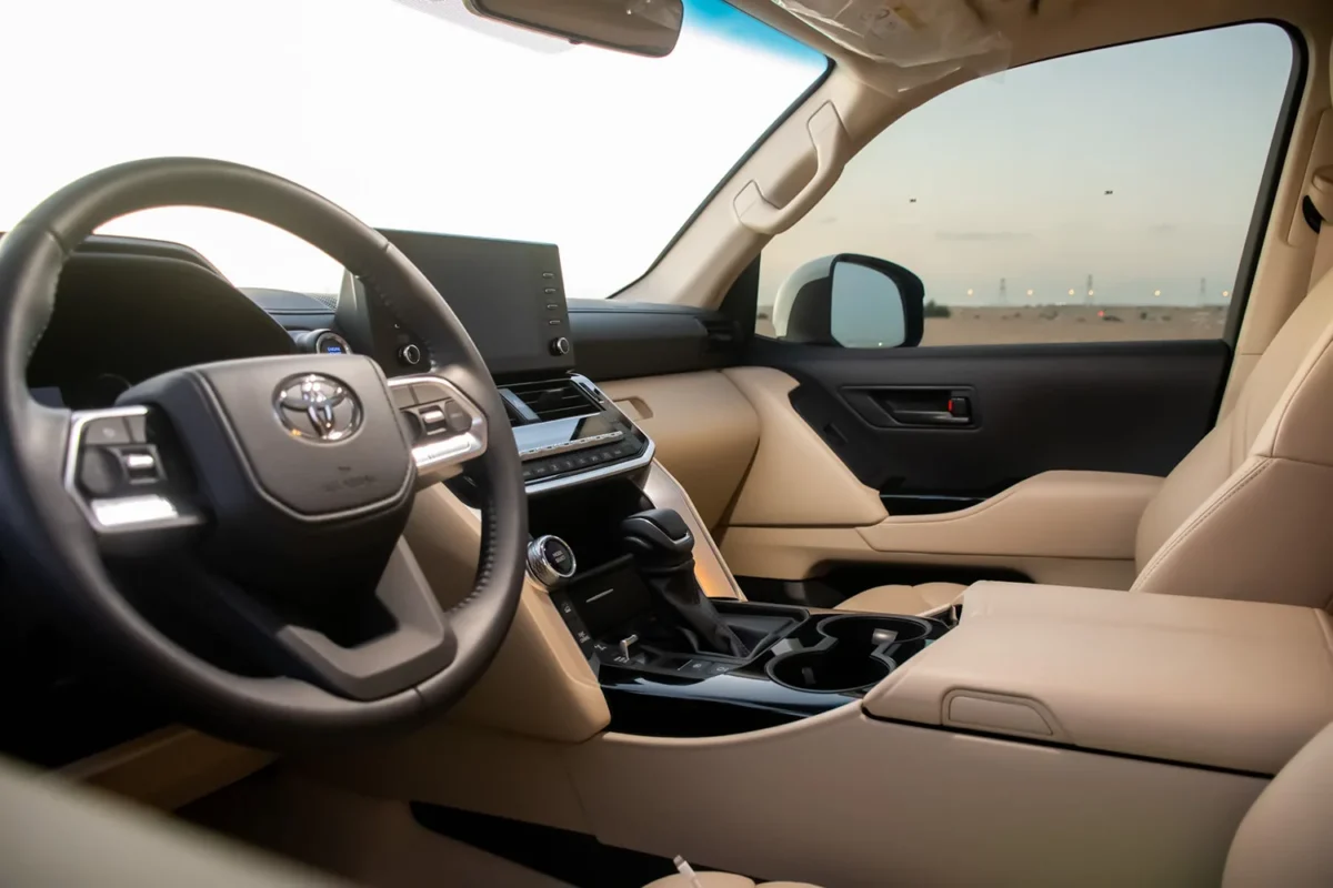 a photo of Toyota Land Cruiser Twin Turbo with cockpit view