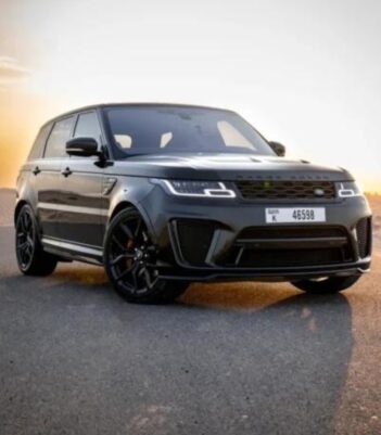 a photo of range rover svr with front drl view