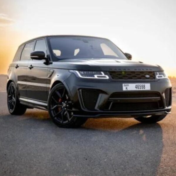 a photo of range rover svr with front drl view