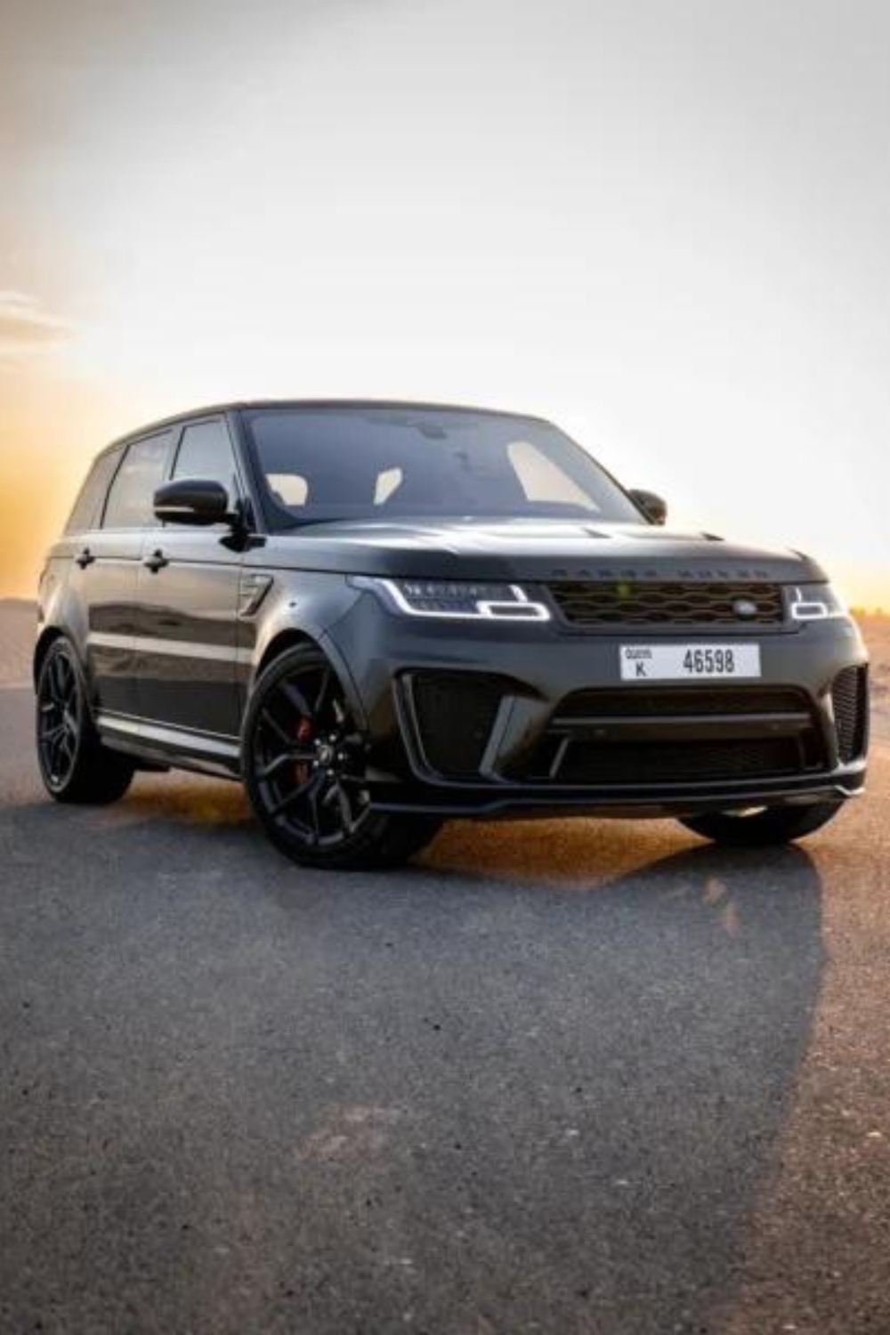 a photo of range rover svr with front drl view